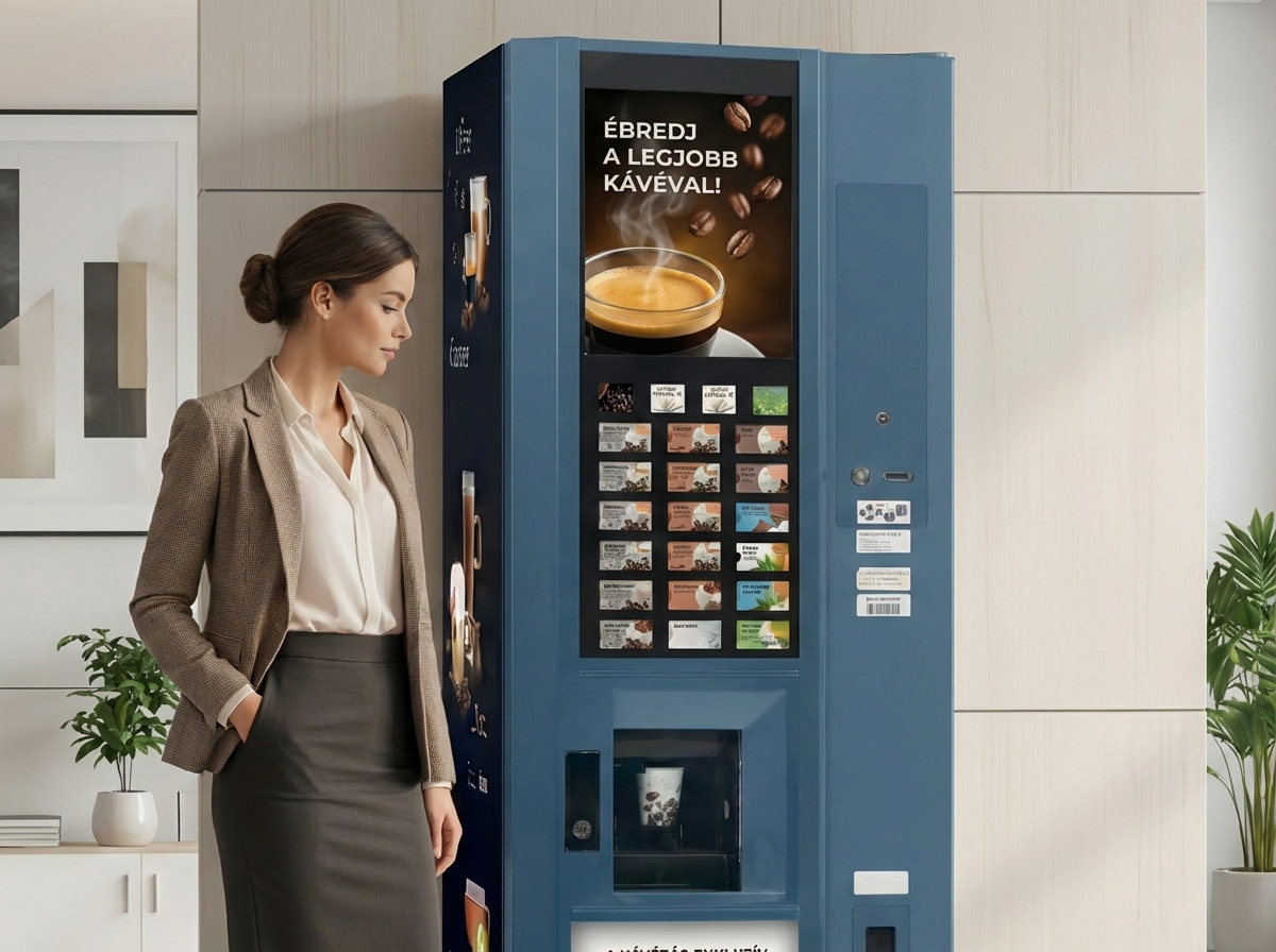 Kávé és melegital automata
